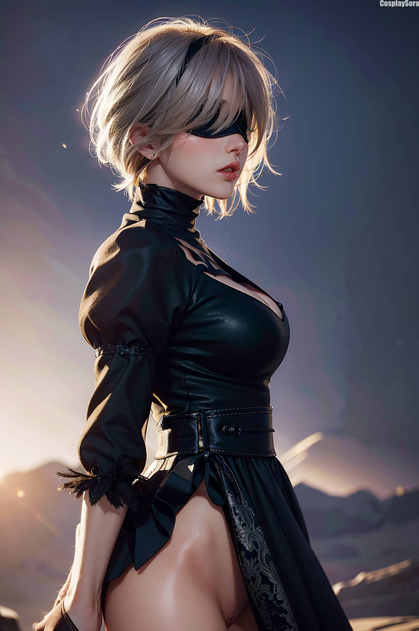 Настоящая 2B. Нейросеть оживила андройда 2B из NieR: Automata