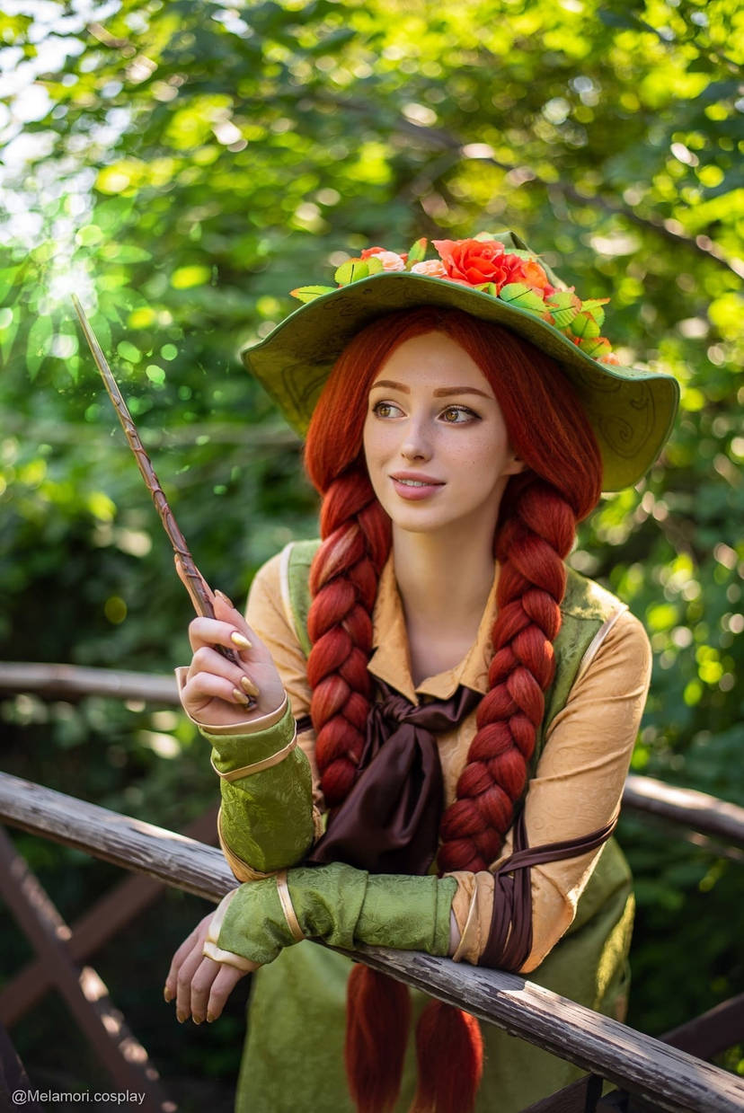 Косплей преподавательницы Mirabel Garlick из Hogwarts Legacy от Lady Melamori