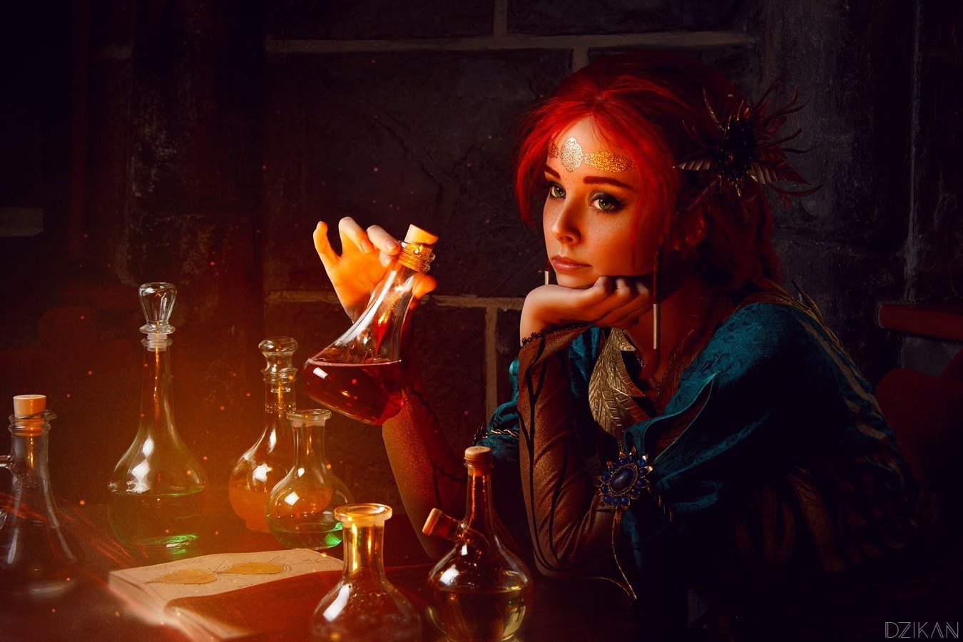 Косплей магички Triss Merigold из The Witcher 3: Wild Hunt от Helly Valentine