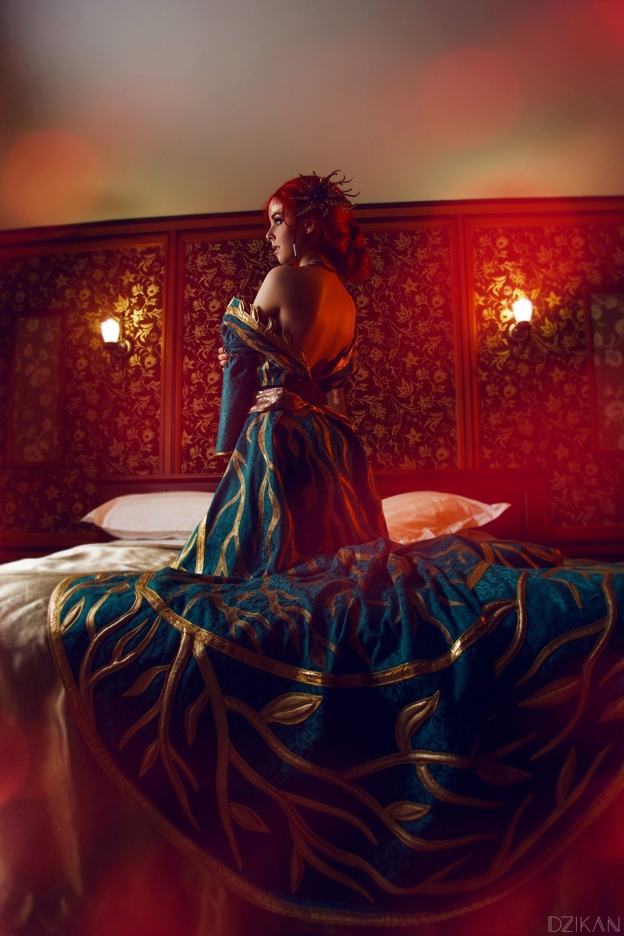 Косплей магички Triss Merigold из The Witcher 3: Wild Hunt от Helly Valentine