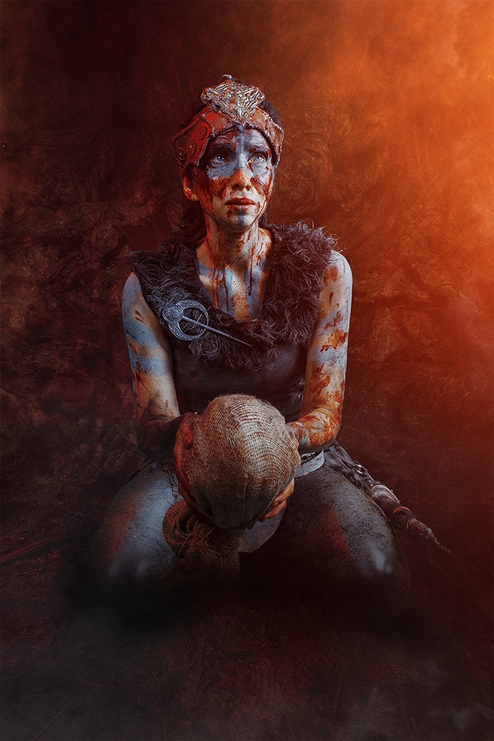 Косплей воительнице пикты Senua из Hellblade: Senua’s Sacrifice от Elena Samko