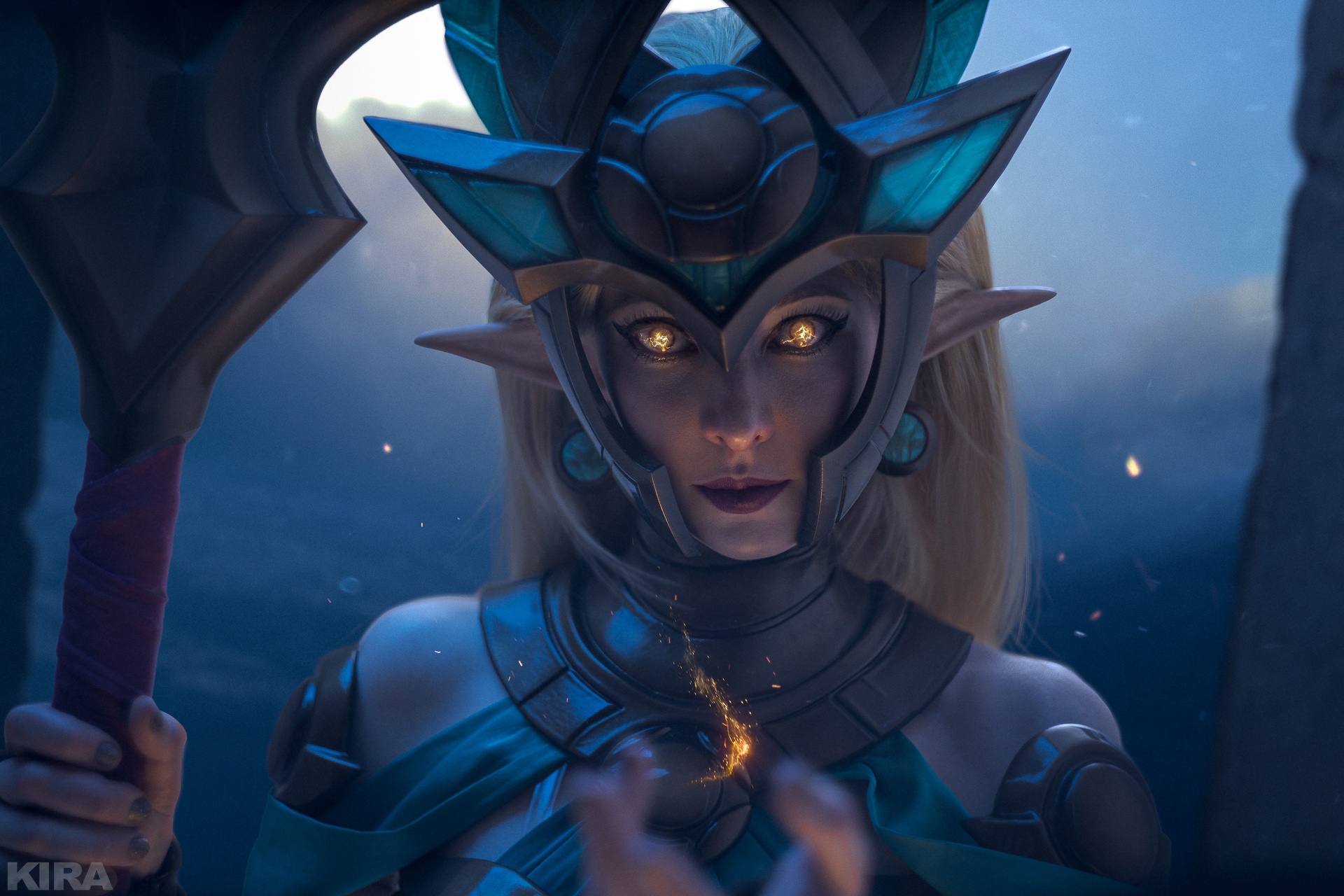 Косплей Janna в скине Guardin of the sands из League of Legends от Ulianna__m