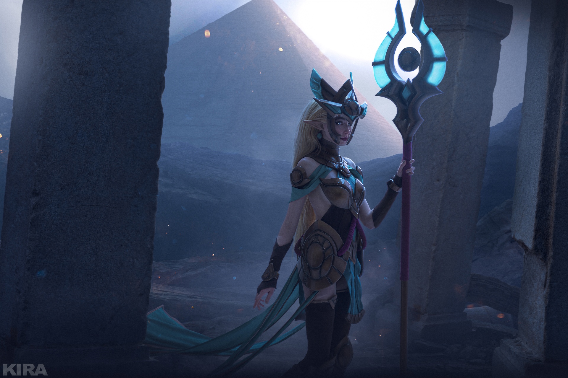 Косплей Janna в скине Guardin of the sands из League of Legends от Ulianna__m