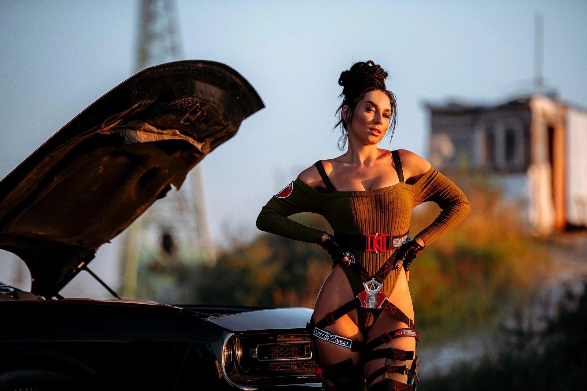 Косплей кочевницы Panam Palmer из Cyberpunk 2077 от Анны Шаховской