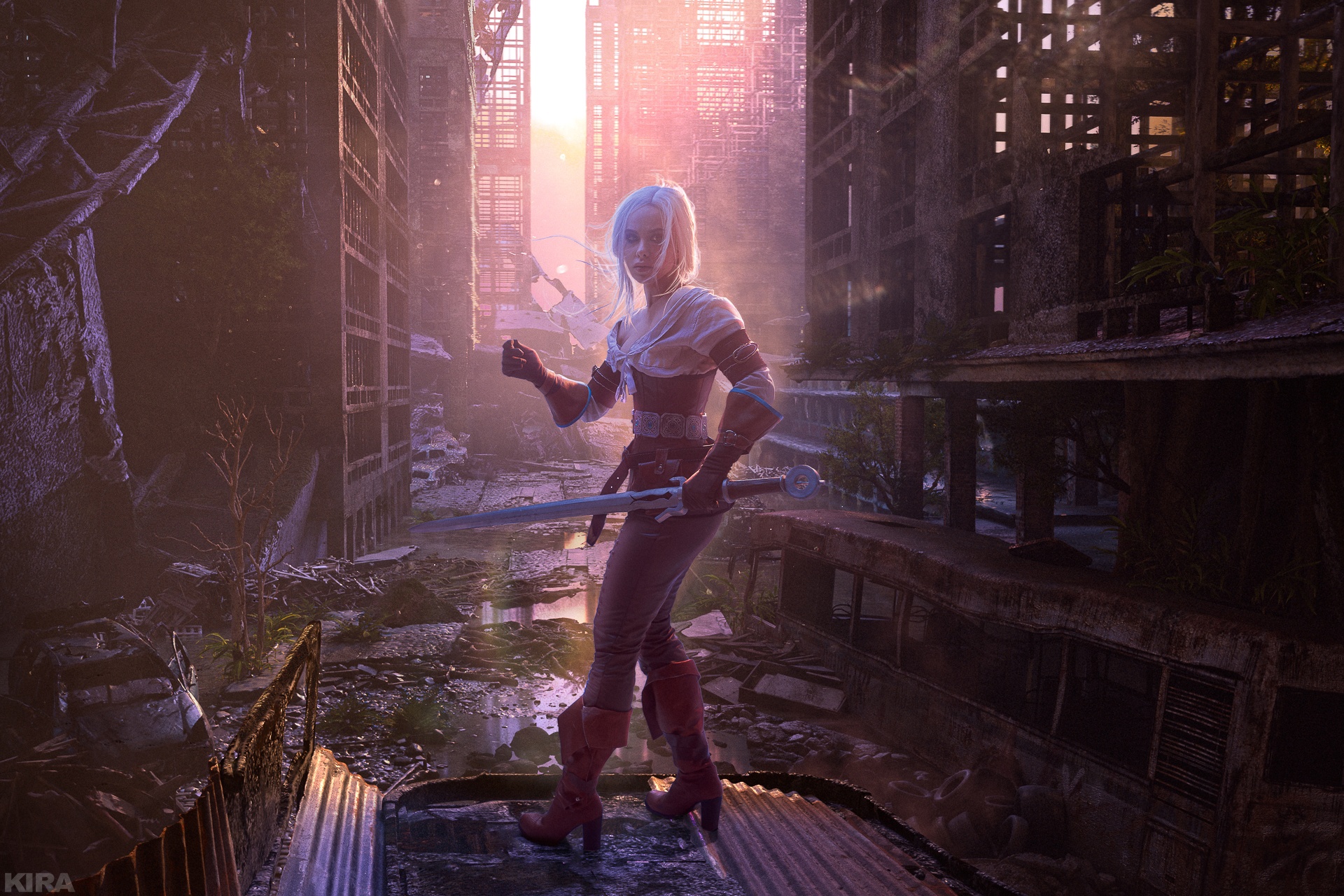 Косплей Cirilla Fiona Elen Riannon из The Witcher 3: Wild Hunt от Jane_Might