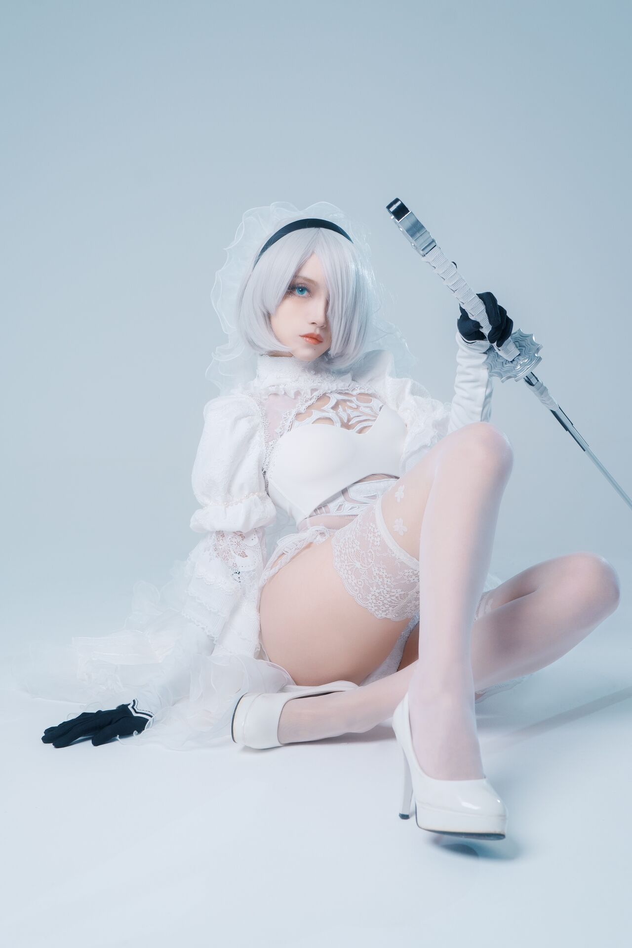 Косплей 2B в разных нарядах из NieR: Automata от huanger