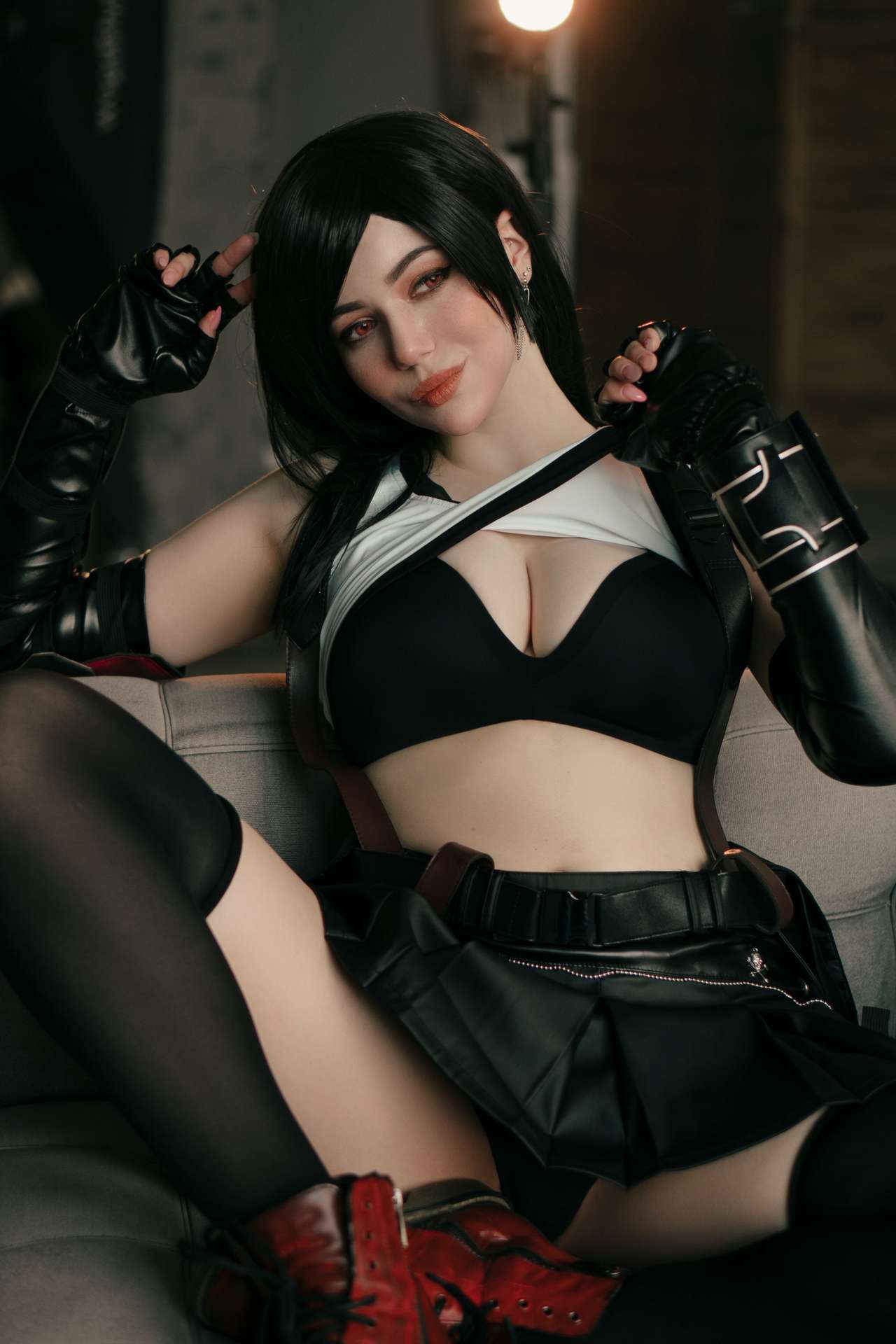 Косплей бародержательницы Tifa Lockhart из Final Fantasy VII от Alina Becker