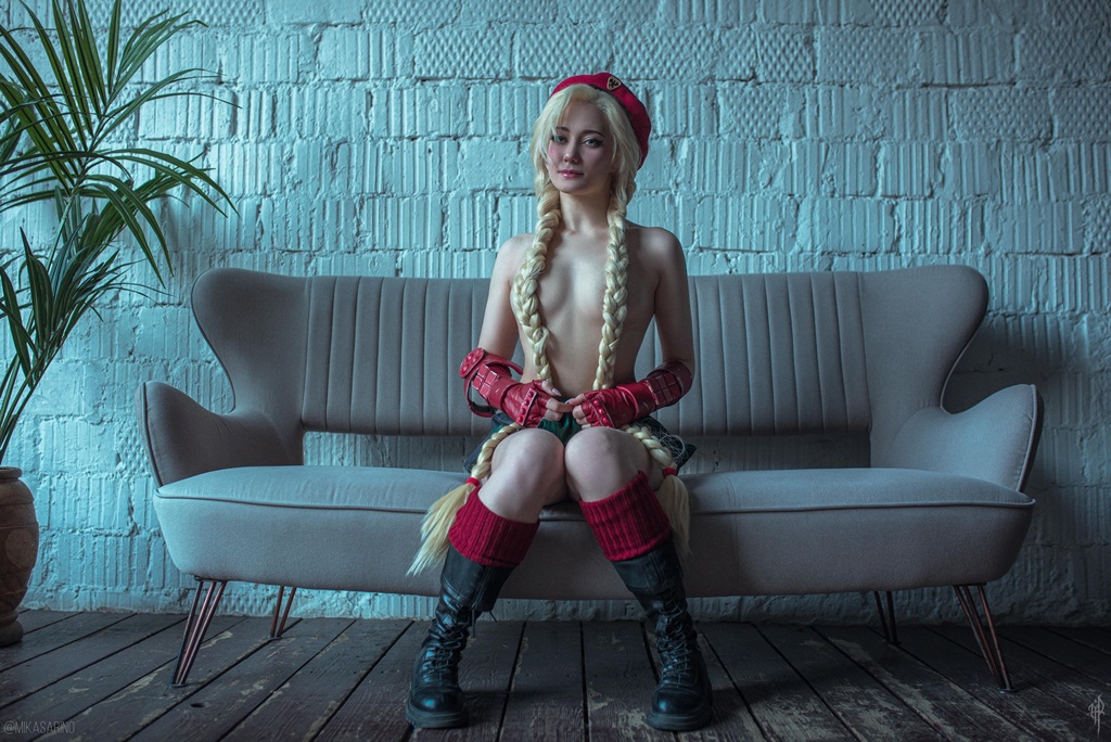 Косплей боевой Cammy White из файтингов Street Fighter от Mikasa Rino