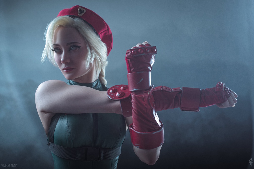 Косплей боевой Cammy White из файтингов Street Fighter от Mikasa Rino