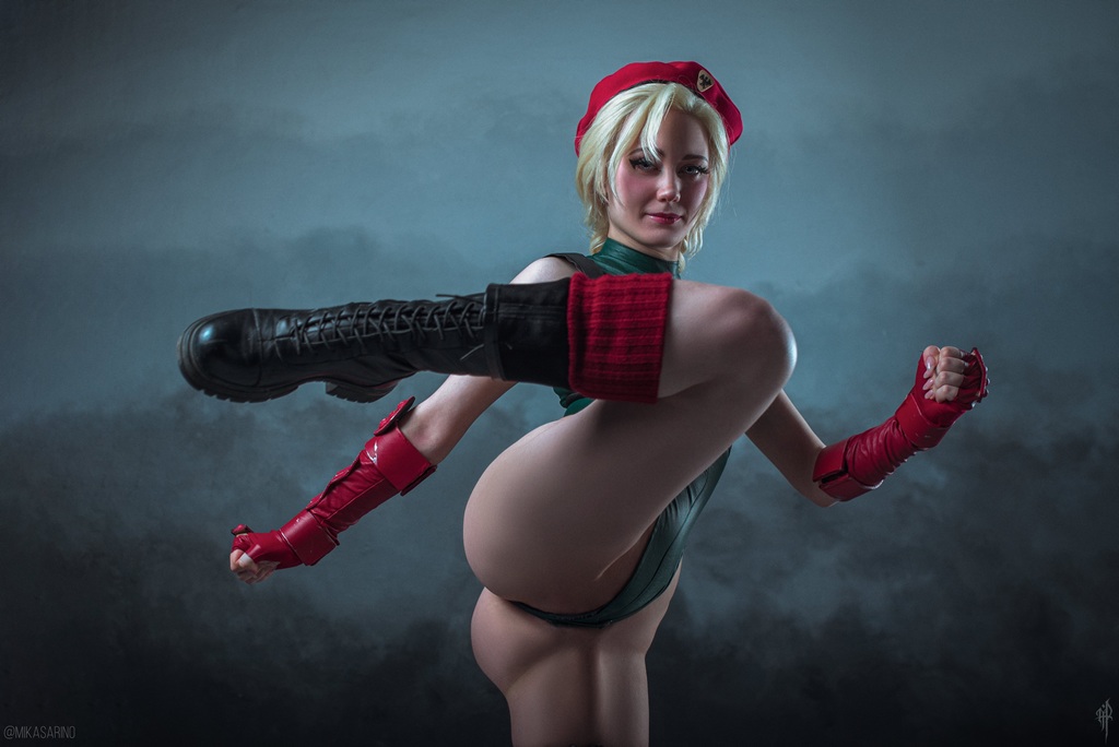 Косплей боевой Cammy White из файтингов Street Fighter от Mikasa Rino