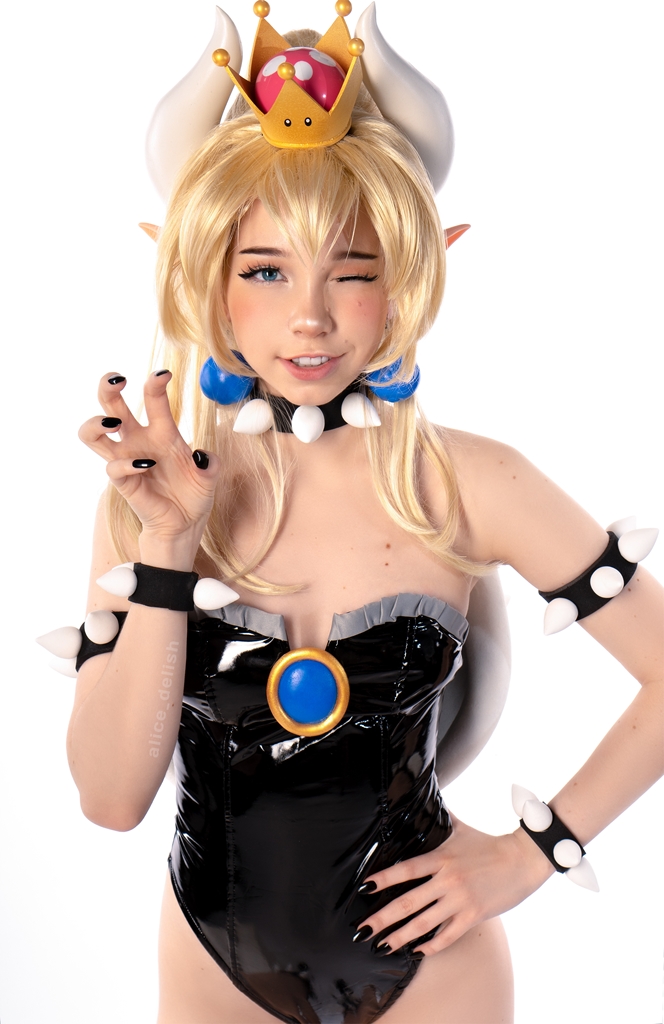 Косплей несуществующей Bowsette из игр серии Super Mario от Alice Delish