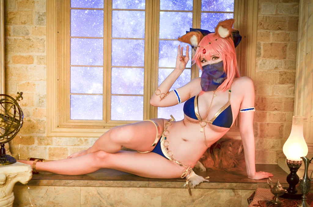 Косплей Tamamo в образе танцовщицы из FateGrand Order от KaYa Huang