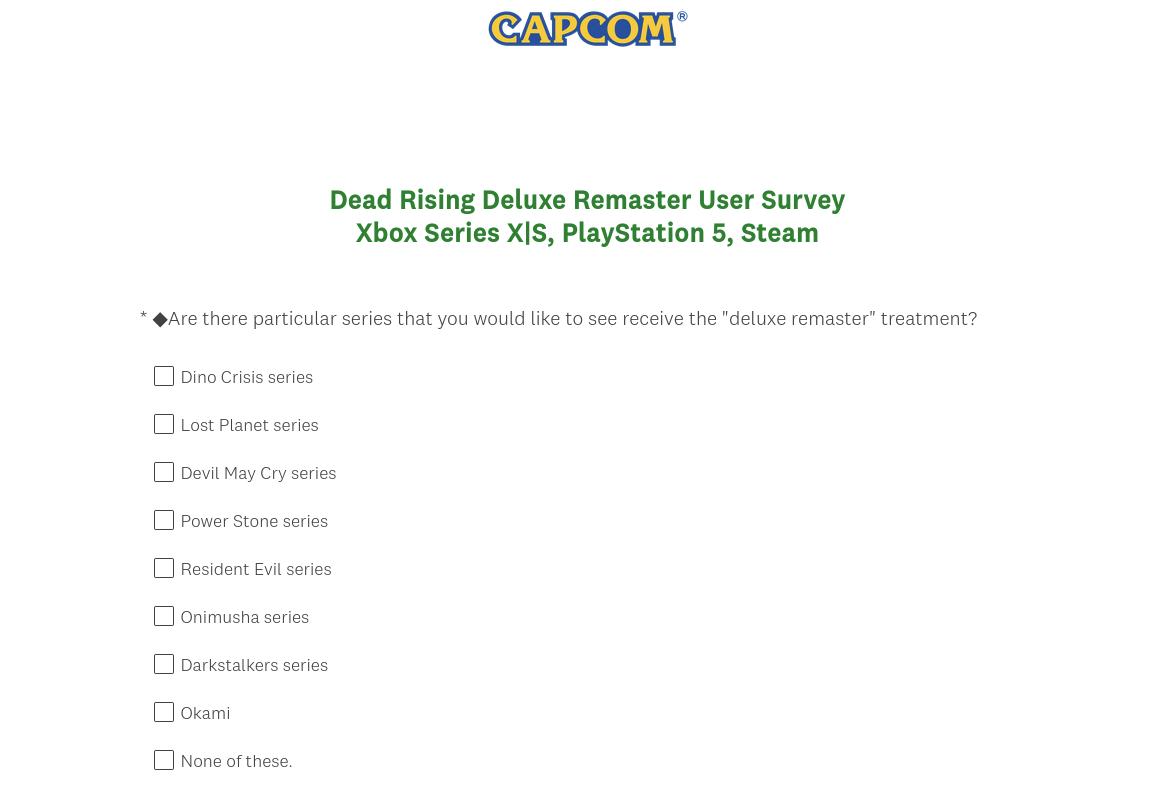 Capcom хотят сделать переиздание Dino Crisis, Devil May Cry и Lost Planet, подобно недавнему Dead Rising