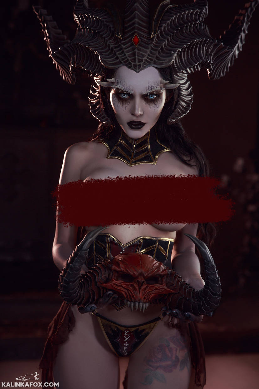 Косплей первой жены Адама Lilith из Diablo 4 от Kalinka Fox 7