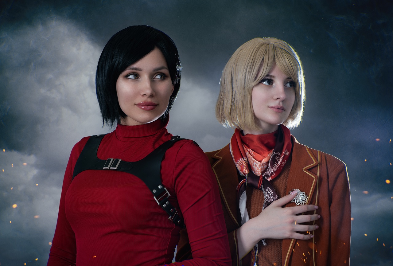 Косплей девчонок Ada Wong и Ashley из Resident Evil 4 от Red Saya и Mnbn A 12