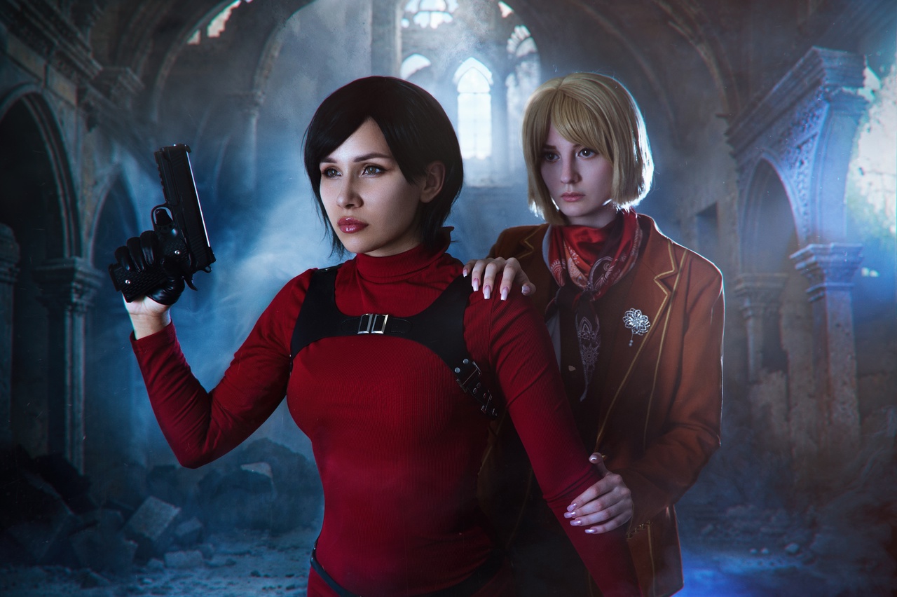 Косплей девчонок Ada Wong и Ashley из Resident Evil 4 от Red Saya и Mnbn A 6