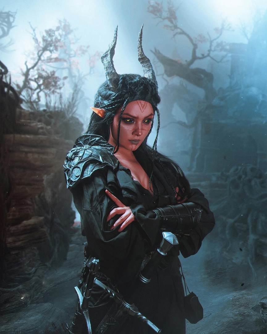 Косплей представительницы расы Tiefling из Dungeons & Dragons (baldur's Gate Iii) от Dark Incognito 1