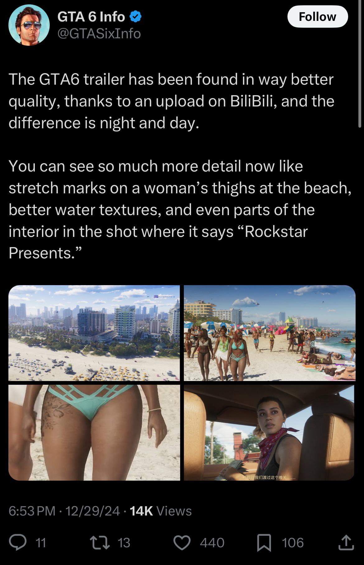 Фанаты обнаружили новые детали в трейлере Grand Theft Auto Vi