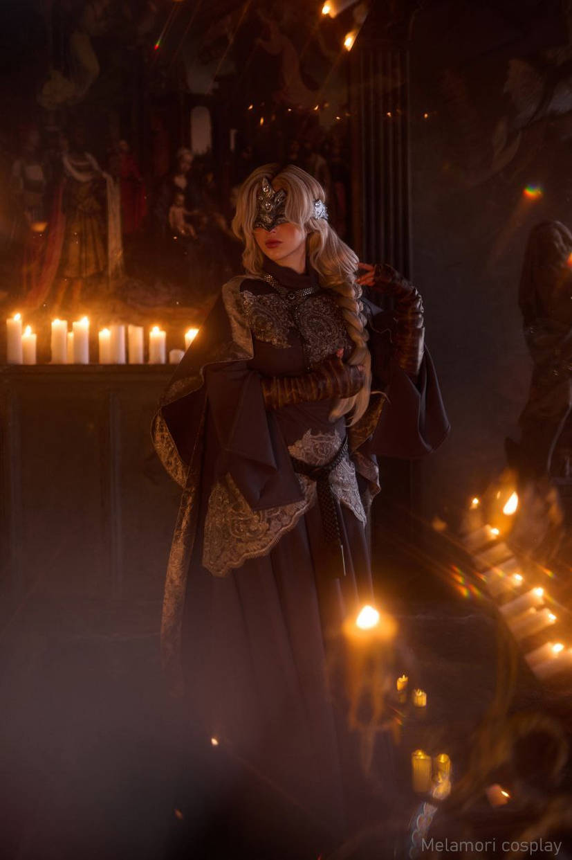 Косплей хранительницы огня Fire Keeper из Dark Souls Iii от Lady Melamori 14