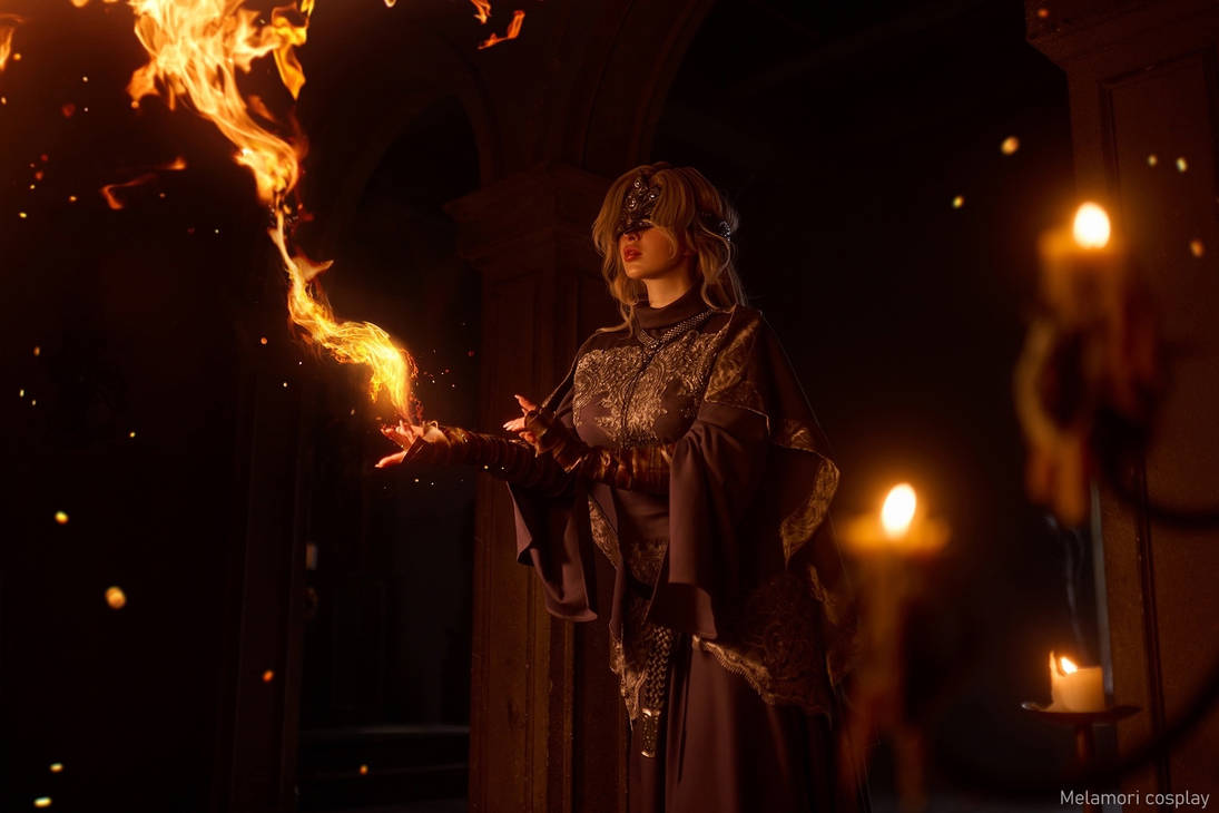 Косплей хранительницы огня Fire Keeper из Dark Souls Iii от Lady Melamori 2