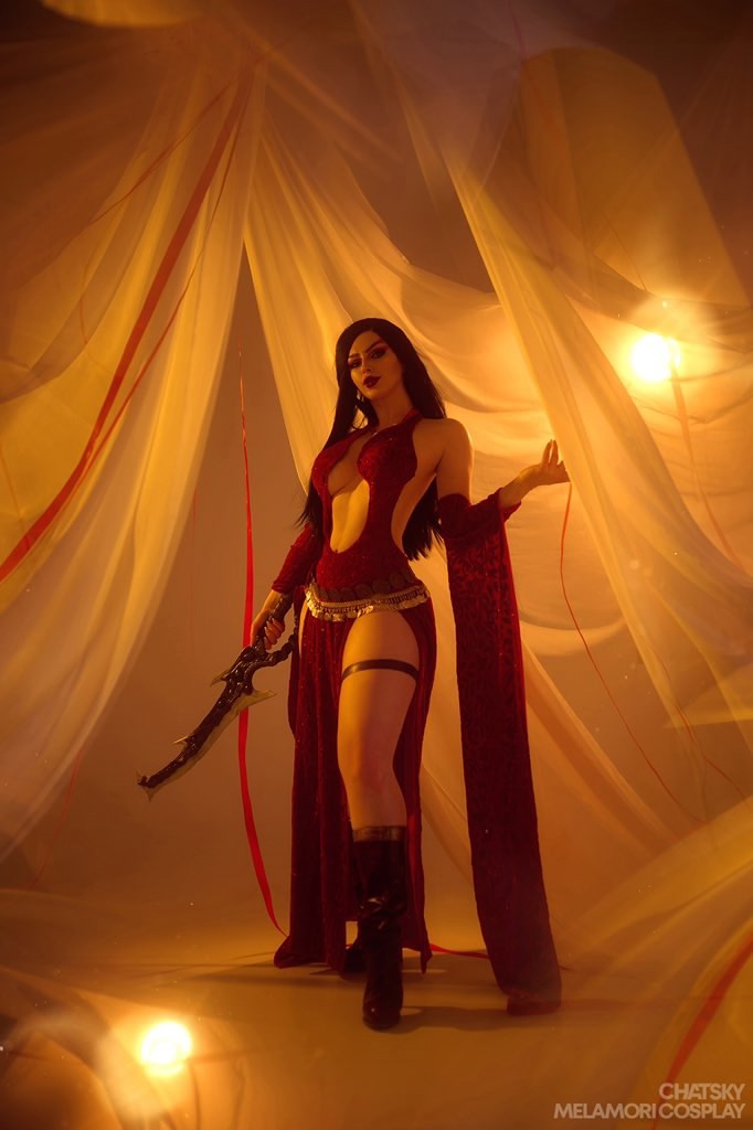 Косплей Императрицы Времени Kaileena из Prince Of Persia Warrior Within от Lady Melamori 3