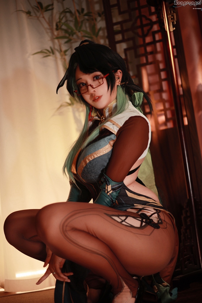 Косплей Xianyun так же известной как Cloud Retainer из Genshin Impact от Rongrongzi 6
