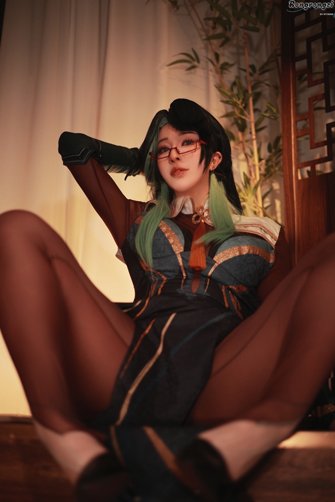 Косплей Xianyun так же известной как Cloud Retainer из Genshin Impact от Rongrongzi 7