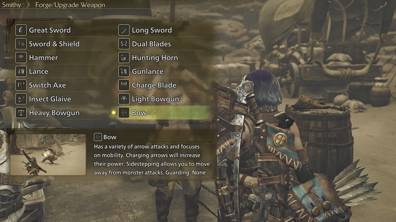 Как создавать оружие и броню в Monster Hunter Wilds 1