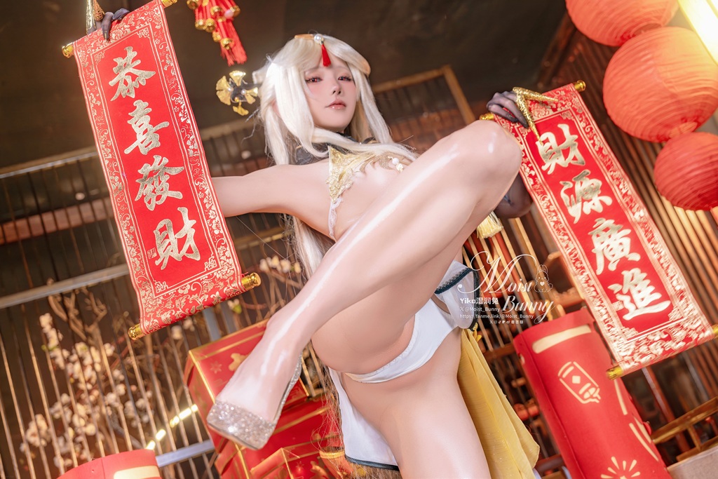 Косплей элегантной Ningguang из Genshin Impact от Moist Bunny 12