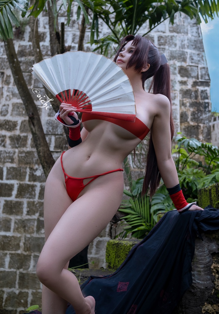 Косплей Mai Shiranui из файтингов King Of Fighters от Oichi Chan 9