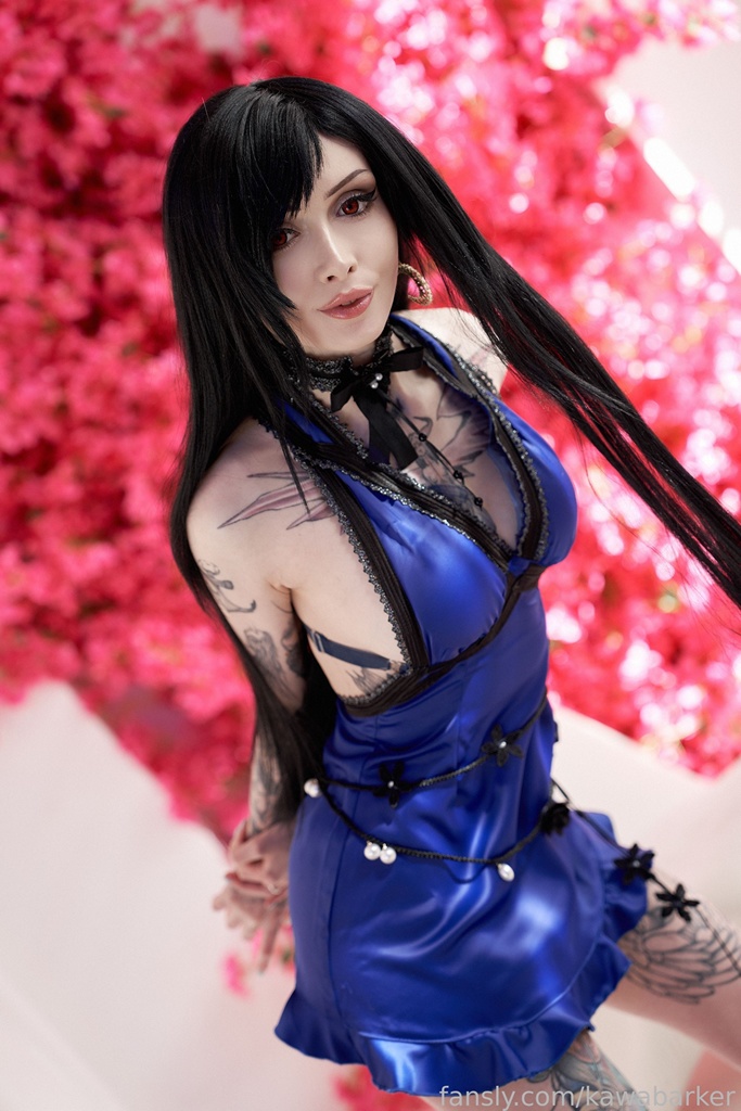 Косплей Tifa Lockhart в синем платюшке из Final Fantasy Vii от Zirael Rem 1