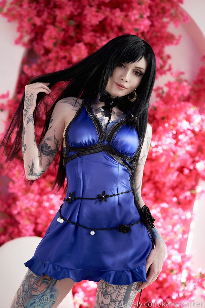 Косплей Tifa Lockhart в синем платюшке из Final Fantasy Vii от Zirael Rem 2