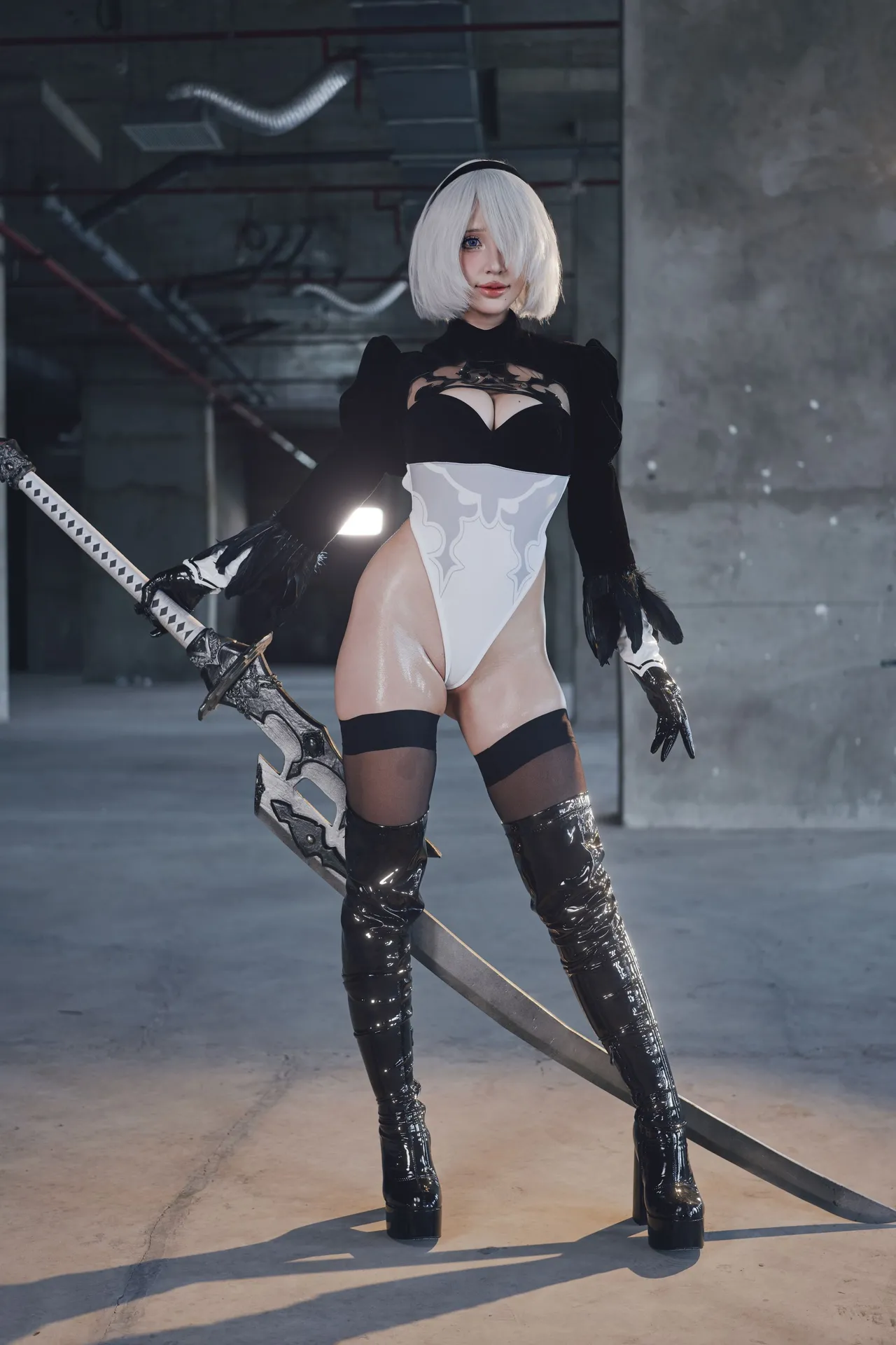 Косплей 2b из Nier Automata от Puypuychan 1