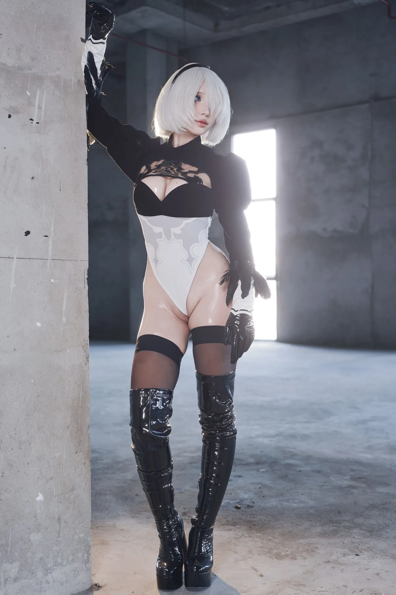 Косплей 2b из Nier Automata от Puypuychan 11