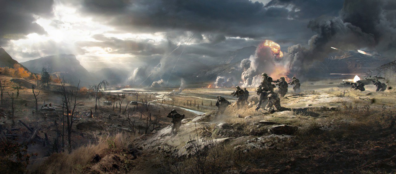 В сеть утекли концепт арты battlefield 6 — показаны Нью Йорк, Египет и карта «королевской битвы» 21