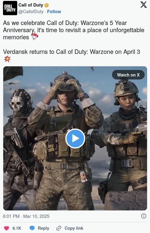 Verdansk возвращается в call of duty: warzone — дата релиза подтверждена