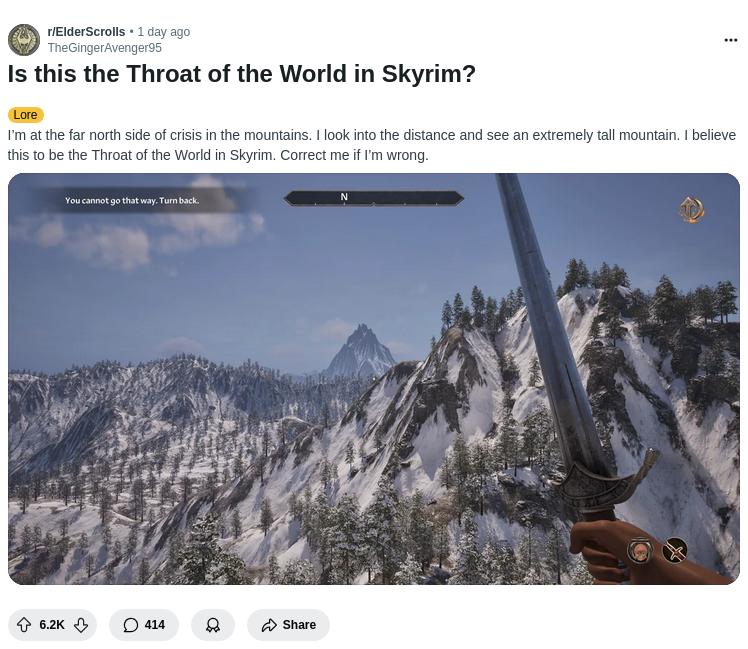 Oblivion remastered с приветом из skyrim — фанаты нашли Глотку Мира на севере Сиродила
