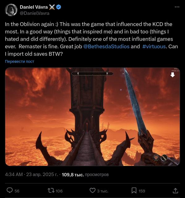 Вавра снова в oblivion — автор kingdom come рассказал, как rpg от bethesda повлияла на kingdom come