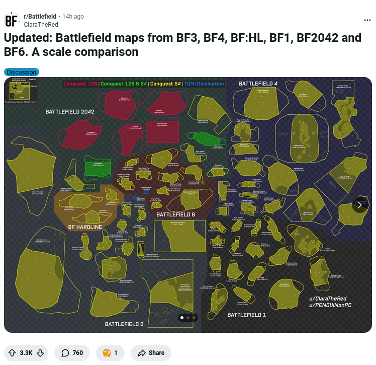 Screenshot 2025 11 03 at 17 57 12 updated battlefield maps from bf3 bf4 bf hl bf1 bf2042 and bf6. a scale comparison r battlefield
